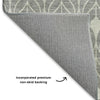 Dalyn The Reserve TR10 Gray Machine Washable Area Rug Backing Image