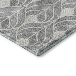 Dalyn The Reserve TR10 Gray Machine Washable Area Rug Corner Image