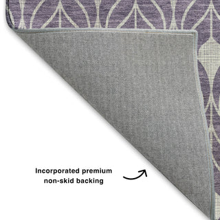 Dalyn The Reserve TR10 Plum Machine Washable Area Rug Backing Image