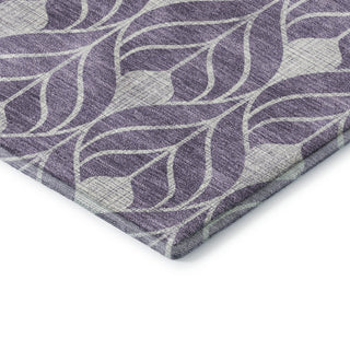 Dalyn The Reserve TR10 Plum Machine Washable Area Rug Corner Image