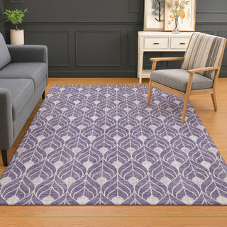 Dalyn The Reserve TR10 Plum Machine Washable Area Rug Lifestyle Image Feature