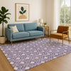 Dalyn The Reserve TR10 Plum Machine Washable Area Rug Lifestyle Image Feature