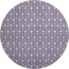 Dalyn The Reserve TR10 Plum Machine Washable Area Rug Round Main Image