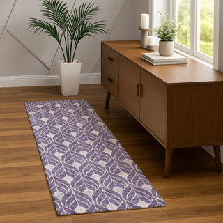 Dalyn The Reserve TR10 Plum Machine Washable Area Rug Runner Lifestyle Image Feature