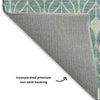 Dalyn The Reserve TR10 Teal Machine Washable Area Rug Backing Image