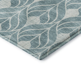 Dalyn The Reserve TR10 Teal Machine Washable Area Rug Corner Image