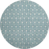Dalyn The Reserve TR10 Teal Machine Washable Area Rug Round Main Image