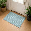 Dalyn The Reserve TR10 Teal Machine Washable Area Rug Scatter Lifestyle Image Feature