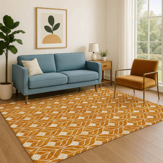 Dalyn The Reserve TR10 Terracotta Machine Washable Area Rug Lifestyle Image Feature