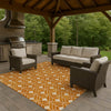 Dalyn The Reserve TR10 Terracotta Machine Washable Area Rug Outdoor Lifestyle Image Feature