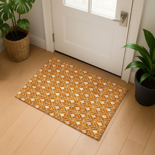 Dalyn The Reserve TR10 Terracotta Machine Washable Area Rug Scatter Lifestyle Image Feature