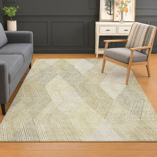 Dalyn The Reserve TR11 Beige Machine Washable Area Rug Lifestyle Image Feature