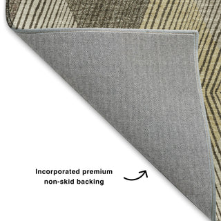 Dalyn The Reserve TR11 Brown Machine Washable Area Rug Backing Image