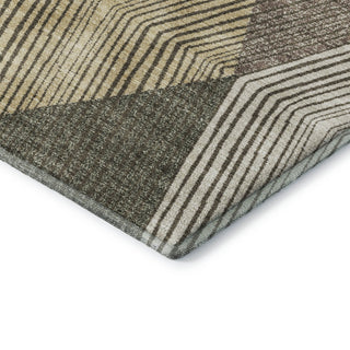 Dalyn The Reserve TR11 Brown Machine Washable Area Rug Corner Image