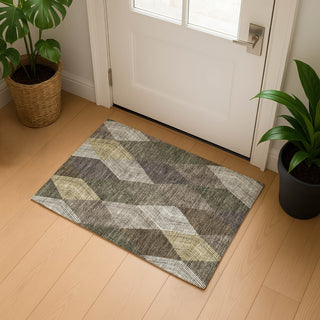Dalyn The Reserve TR11 Brown Machine Washable Area Rug Scatter Lifestyle Image Feature
