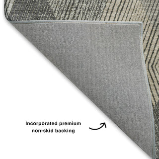 Dalyn The Reserve TR11 Charcoal Machine Washable Area Rug Backing Image