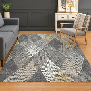Dalyn The Reserve TR11 Charcoal Machine Washable Area Rug Lifestyle Image Feature
