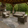 Dalyn The Reserve TR11 Charcoal Machine Washable Area Rug Outdoor Lifestyle Image Feature