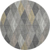 Dalyn The Reserve TR11 Charcoal Machine Washable Area Rug Round Main Image