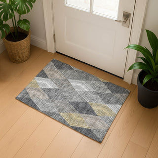 Dalyn The Reserve TR11 Charcoal Machine Washable Area Rug Scatter Lifestyle Image Feature