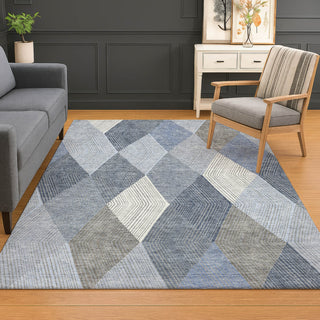 Dalyn The Reserve TR11 Denim Machine Washable Area Rug Lifestyle Image Feature
