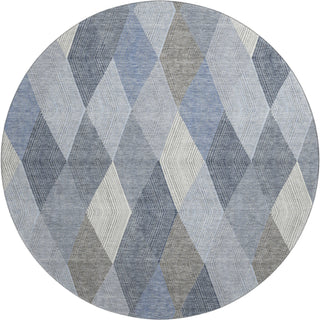 Dalyn The Reserve TR11 Denim Machine Washable Area Rug Round Main Image