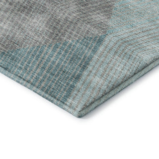 Dalyn The Reserve TR11 Turquoise Machine Washable Area Rug Corner Image