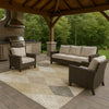 Dalyn The Reserve TR11 Wheat Machine Washable Area Rug Outdoor Lifestyle Image Feature