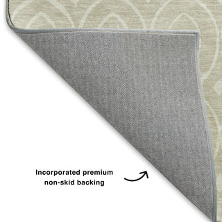 Dalyn The Reserve TR12 Beige Machine Washable Area Rug Backing Image