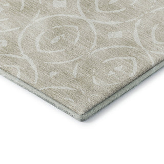 Dalyn The Reserve TR12 Beige Machine Washable Area Rug Corner Image