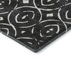 Dalyn The Reserve TR12 Black Machine Washable Area Rug Corner Image