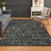 Dalyn The Reserve TR12 Black Machine Washable Area Rug Lifestyle Image Feature