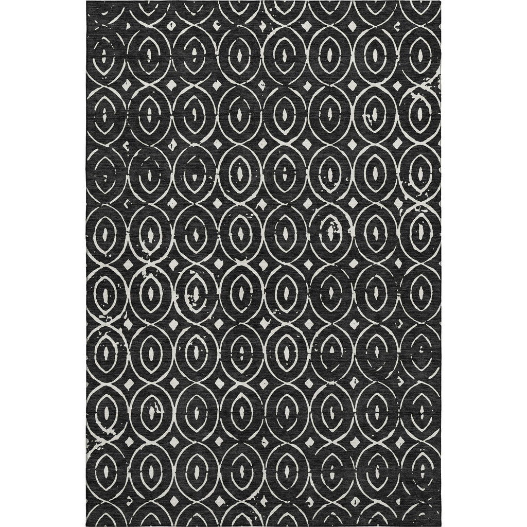 Dalyn The Reserve TR12 Black Machine Washable Area Rug main image
