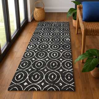 Dalyn The Reserve TR12 Black Machine Washable Area Rug Runner Lifestyle Image Feature