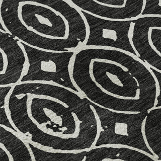 Dalyn The Reserve TR12 Black Machine Washable Area Rug Swatch Image