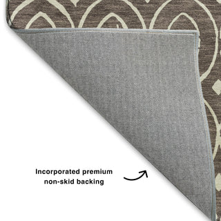 Dalyn The Reserve TR12 Brown Machine Washable Area Rug Backing Image