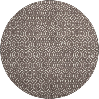 Dalyn The Reserve TR12 Brown Machine Washable Area Rug Round Main Image