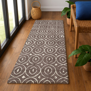 Dalyn The Reserve TR12 Brown Machine Washable Area Rug Runner Lifestyle Image Feature