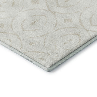 Dalyn The Reserve TR12 Ivory Machine Washable Area Rug Corner Image