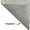 Dalyn The Reserve TR12 Silver Machine Washable Area Rug Backing Image