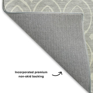 Dalyn The Reserve TR12 Silver Machine Washable Area Rug Backing Image