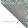 Dalyn The Reserve TR12 Turquoise Machine Washable Area Rug Backing Image