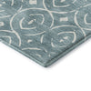 Dalyn The Reserve TR12 Turquoise Machine Washable Area Rug Corner Image