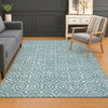 Dalyn The Reserve TR12 Turquoise Machine Washable Area Rug Lifestyle Image Feature
