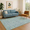 Dalyn The Reserve TR12 Turquoise Machine Washable Area Rug Lifestyle Image Feature
