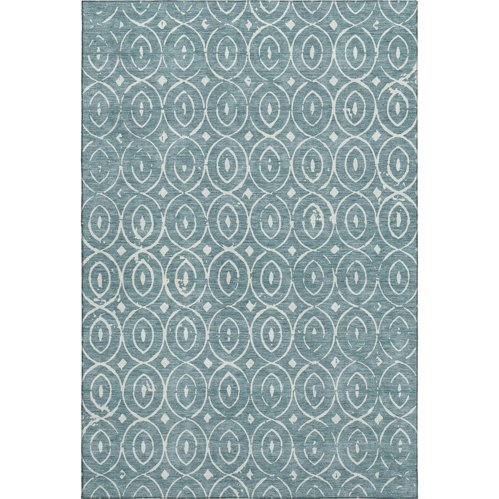 Dalyn The Reserve TR12 Turquoise Machine Washable Area Rug main image