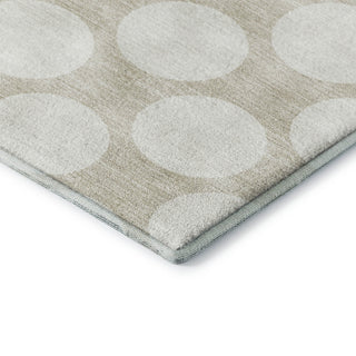 Dalyn The Reserve TR13 Beige Machine Washable Area Rug Corner Image