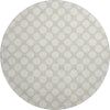 Dalyn The Reserve TR13 Beige Machine Washable Area Rug Round Main Image