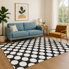 Dalyn The Reserve TR13 Black Machine Washable Area Rug Lifestyle Image Feature