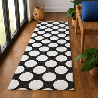 Dalyn The Reserve TR13 Black Machine Washable Area Rug Runner Lifestyle Image Feature